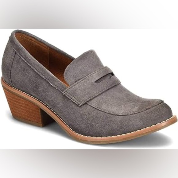 NWOB Eurosoft Abbott Block Heel Loafer Grey size 8.5 - Picture 1 of 8